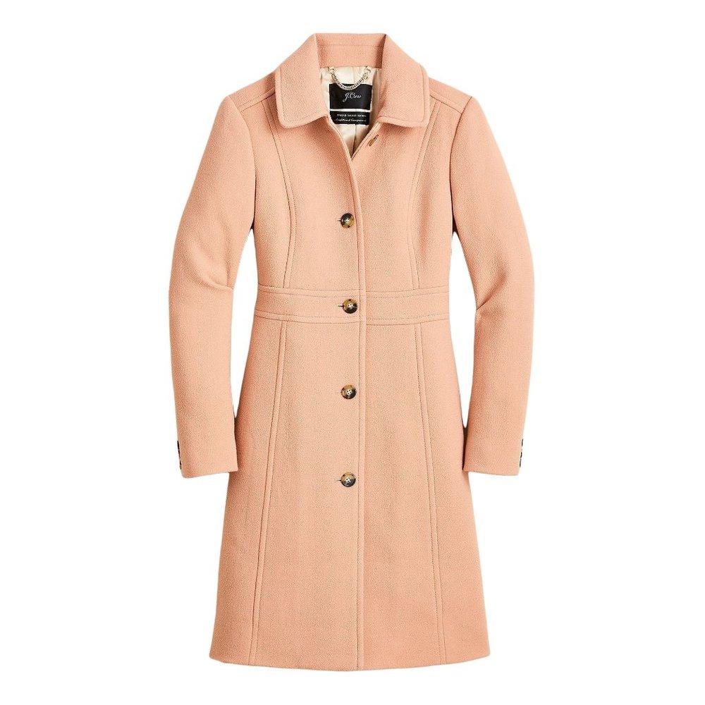 New $398 J.Crew Classic lady day coat Italian wool Thinsulate 49622 4